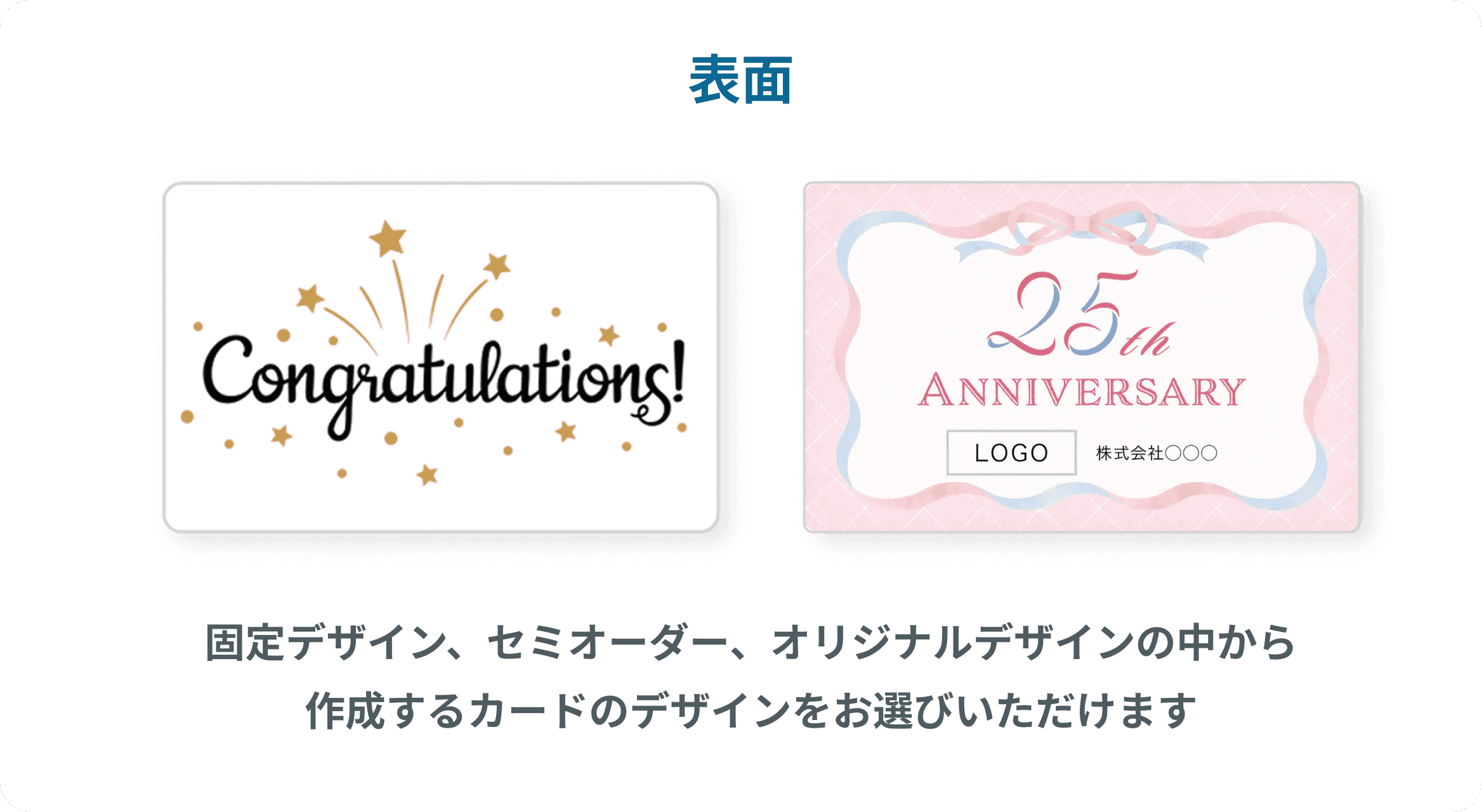 ギフトカード表面