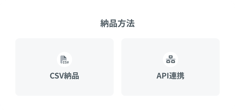 納品方法